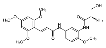 (R,E)-N-(3-(2-amino-3-hydroxypropanamido)-4-methoxyphenyl)-3-(2,4,6-trimethoxyphenyl)acrylamide CAS:684275-61-4 manufacturer & supplier