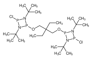 4,4'-((2,2-diethylpropane-1,3-diyl)bis(oxy))bis(1,3-di-tert-butyl-2-chloro-1,3,2,4-diazadiphosphetidine)_684283-47-4