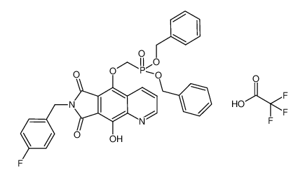 dibenzyl (((7-(4-fluorobenzyl)-9-hydroxy-6,8-dioxo-7,8-dihydro-6H-pyrrolo[3,4-g]quinolin-5-yl)oxy)methyl)phosphonate 2,2,2-trifluoroacetate_684285-98-1