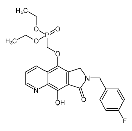 diethyl (((7-(4-fluorobenzyl)-9-hydroxy-8-oxo-7,8-dihydro-6H-pyrrolo[3,4-g]quinolin-5-yl)oxy)methyl)phosphonate_684286-07-5