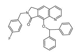 9-benzhydryloxy-7-(4-fluoro-benzyl)-6,7-dihydro-pyrrolo[3,4-g]quinolin-8-one_684287-36-3