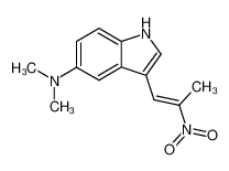 dimethyl-[3-(2-nitro-propenyl)-indol-5-yl]-amine_6843-28-3