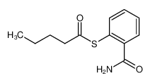 Pentanethioic acid S-(2-carbamoyl-phenyl) ester_68463-78-5