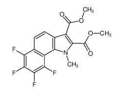 6,7,8,9-tetrafluoro-1-methyl-1H-benzo[g]indole-2,3-dicarboxylic acid dimethyl ester_68464-46-0