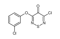 3-chloro-5-(3-chloro-phenoxy)-[1,2,6]thiadiazin-4-one_68465-22-5