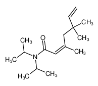 (Z)-3,5,5-Trimethyl-hepta-2,6-dienoic acid diisopropylamide_68473-06-3