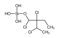 trihydroxy-(1,2,3-trichloro-2-ethylbutoxy)silane_68479-16-3