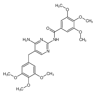N-[4-amino-5-(3,4,5-trimethoxy-benzyl)-pyrimidin-2-yl]-3,4,5-trimethoxy-benzamide_68496-11-7