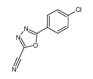 5-(4-chloro-phenyl)-[1,3,4]oxadiazole-2-carbonitrile_68496-65-1