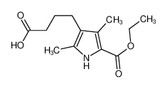 4-(5-ethoxycarbonyl-2,4-dimethyl-1H-pyrrol-3-yl)butanoic acid_68500-93-6
