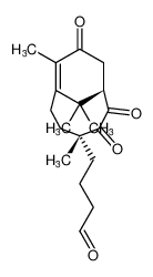 4-((1S,4R)-4,8,11,11-tetramethyl-2,3,9-trioxobicyclo[5.3.1]undec-7-en-4-yl)butanal_685077-62-7