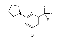 2-pyrrolidin-1-yl-6-(trifluoromethyl)-1H-pyrimidin-4-one_685113-04-6