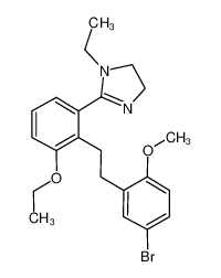 2-{2-[2-(5-bromo-2-methoxy-phenyl)-ethyl]-3-ethoxy-phenyl}-1-ethyl-4,5-dihydro-1H-imidazole_685126-23-2