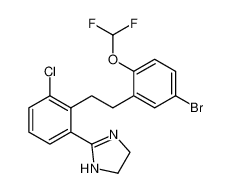 2-(2-(5-bromo-2-(difluoromethoxy)phenethyl)-3-chlorophenyl)-4,5-dihydro-1H-imidazole_685126-43-6