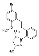 2-{2-[2-(5-bromo-2-methoxy-phenyl)-ethyl]-phenyl}-1,4-dimethyl-4,5-dihydro-1H-imidazole_685126-56-1