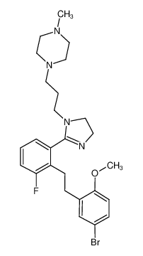 1-[3-(2-{2-[2-(5-bromo-2-methoxy-phenyl)-ethyl]-3-fluoro-phenyl}-4,5-dihydro-imidazol-1-yl)-propyl]-4-methyl-piperazine_685126-76-5