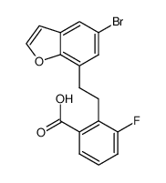 2-[2-(5-bromo-benzofuran-7-yl)-ethyl]-3-fluoro-benzoic acid_685127-15-5