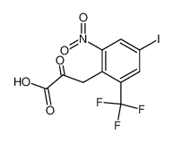 3-(4-iodo-2-nitro-6-(trifluoromethyl)phenyl)-2-oxopropanoic acid_685136-16-7