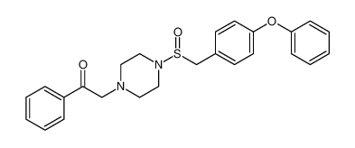 2-(4-((4-phenoxybenzyl)sulfinyl)piperazin-1-yl)-1-phenylethan-1-one_685137-74-0