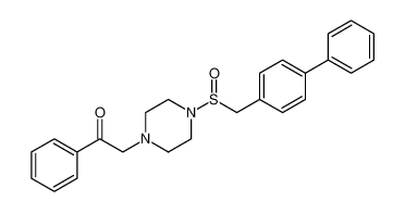 2-(4-(([1,1'-biphenyl]-4-ylmethyl)sulfinyl)piperazin-1-yl)-1-phenylethan-1-one_685137-77-3
