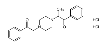 2-(4-(2-oxo-2-phenylethyl)piperazin-1-yl)-1-phenylpropan-1-one dihydrochloride_685137-93-3