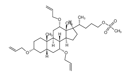 3α,7α,12α-triallyloxy-24-methanesulfonoxyl-5β-cholane_685138-32-3