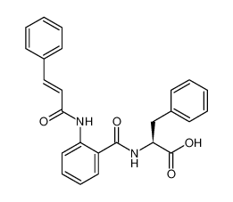 Phenylalanine, N-[2-[[(2E)-1-oxo-3-phenyl-2-propenyl]amino]benzoyl]-_685141-65-5