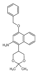 [4-benzyloxy-1-(2,2-dimethyl[1,3]dioxan-5-yl)naphthalen-2-yl]amine_685143-02-6