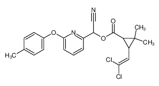 3-(2,2-Dichloro-vinyl)-2,2-dimethyl-cyclopropanecarboxylic acid cyano-(6-p-tolyloxy-pyridin-2-yl)-methyl ester_68522-95-2