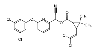 3-(2,2-Dichloro-vinyl)-2,2-dimethyl-cyclopropanecarboxylic acid cyano-[6-(3,5-dichloro-phenoxy)-pyridin-2-yl]-methyl ester_68523-17-1