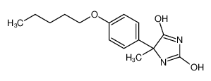 5-methyl-5-(4-pentoxyphenyl)imidazolidine-2,4-dione_68524-20-9
