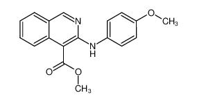 3-(4-methoxy-anilino)-isoquinoline-4-carboxylic acid methyl ester_68531-80-6