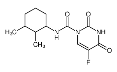 5-Fluoro-2,4-dioxo-3,4-dihydro-2H-pyrimidine-1-carboxylic acid (2,3-dimethyl-cyclohexyl)-amide_68538-24-9