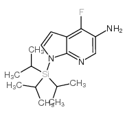 1H-Pyrrolo[2,3-b]pyridin-5-amine, 4-fluoro-1-[tris(1-methylethyl)silyl]_685513-93-3