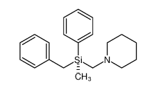Piperidine, 1-[[(S)-methylphenyl(phenylmethyl)silyl]methyl]-_685520-00-7