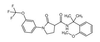 N-(2-(2-methoxyphenyl)propan-2-yl)-2-oxo-1-(3-(trifluoromethoxy)phenyl)pyrrolidine-3-carboxamide_685532-06-3