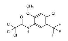 2,2,2-trichloro-N-(4-chloro-2-methoxy-5-(trifluoromethyl)phenyl)acetamide_685533-87-3