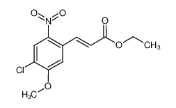 (E)-3-(2-nitro-4-chloro-5-methoxyphenyl)-acrylic acid ethyl ester_685535-01-7