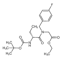 [((R)-2-tert-butoxycarbonylamino-butyryl)-(4-fluorobenzyl)-amino]-acetic acid ethyl ester_685535-14-2
