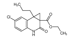 ethyl 6-chloro-2-oxo-7b-propyl-1,2,3,7b-tetrahydro-1aH-cyclopropa[c]quinoline-1a-carboxylate_685539-94-0