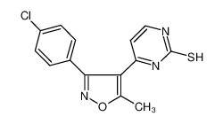 6-[3-(4-chlorophenyl)-5-methyl-1,2-oxazol-4-yl]-1H-pyrimidine-2-thione_685542-51-2