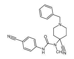 1-(1-benzyl-4-cyanopiperidin-4-yl)-3-(4-cyanophenyl)-1-methylurea_685545-02-2