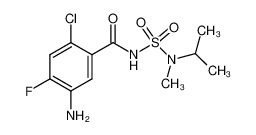 N-(5-amino-2-chloro-4-fluoro-benzoyl)-N'-methyl-N'-isopropylsulfamide_685568-49-4