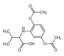 2-(2,5-Diacetoxy-phenylamino)-3-methyl-butyric acid_68561-75-1
