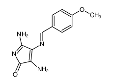 3,5-Diamino-4-{[1-(4-methoxy-phenyl)-meth-(E)-ylidene]-amino}-pyrrol-2-one_68568-29-6