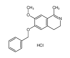 7-methoxy-1-methyl-6-phenylmethoxy-3,4-dihydroisoquinoline,hydrochloride_6857-59-6