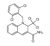 1-(2,6-dichloro-benzyl)-2-trichloromethyl-1,2-dihydro-quinoline-3-carboxylic acid amide_68572-09-8