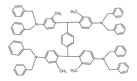4,4',4',4''-(1,4-phenylenebis(methanetriyl))tetrakis(N,N-dibenzyl-3-methylaniline)_68582-49-0