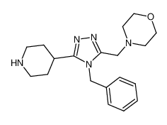 4-(4-benzyl-5-piperidin-4-yl-4H-[1,2,4]triazol-3-ylmethyl)-morpholine_685828-42-6
