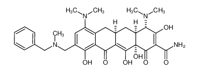 (4S,4aS,5aR,12aS)-9-((benzyl(methyl)amino)methyl)-4,7-bis(dimethylamino)-3,10,12,12a-tetrahydroxy-1,11-dioxo-1,4,4a,5,5a,6,11,12a-octahydrotetracene-2-carboxamide_685833-36-7
